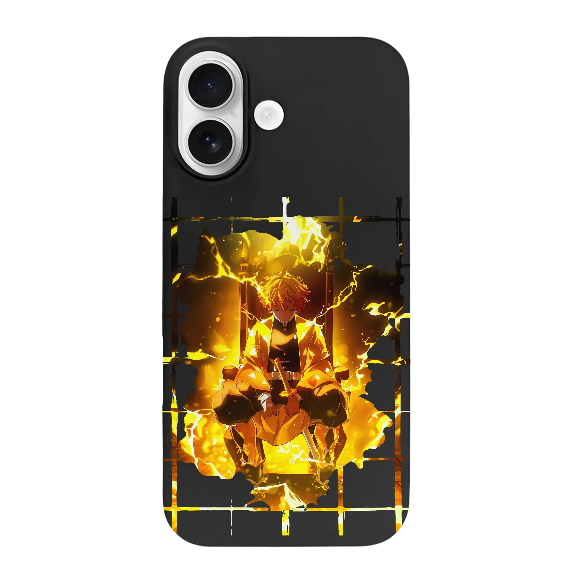 鬼滅の刃 グッズ,我妻 善逸 - iPhone 17 シリーズ シリコンケース 薄型 耐衝撃 指紋防止 ソフトタッチカバー 精密フィット 傷防止 保護ケース iPhone 17/17 Air/17 Pro/17 Pro Max 対応